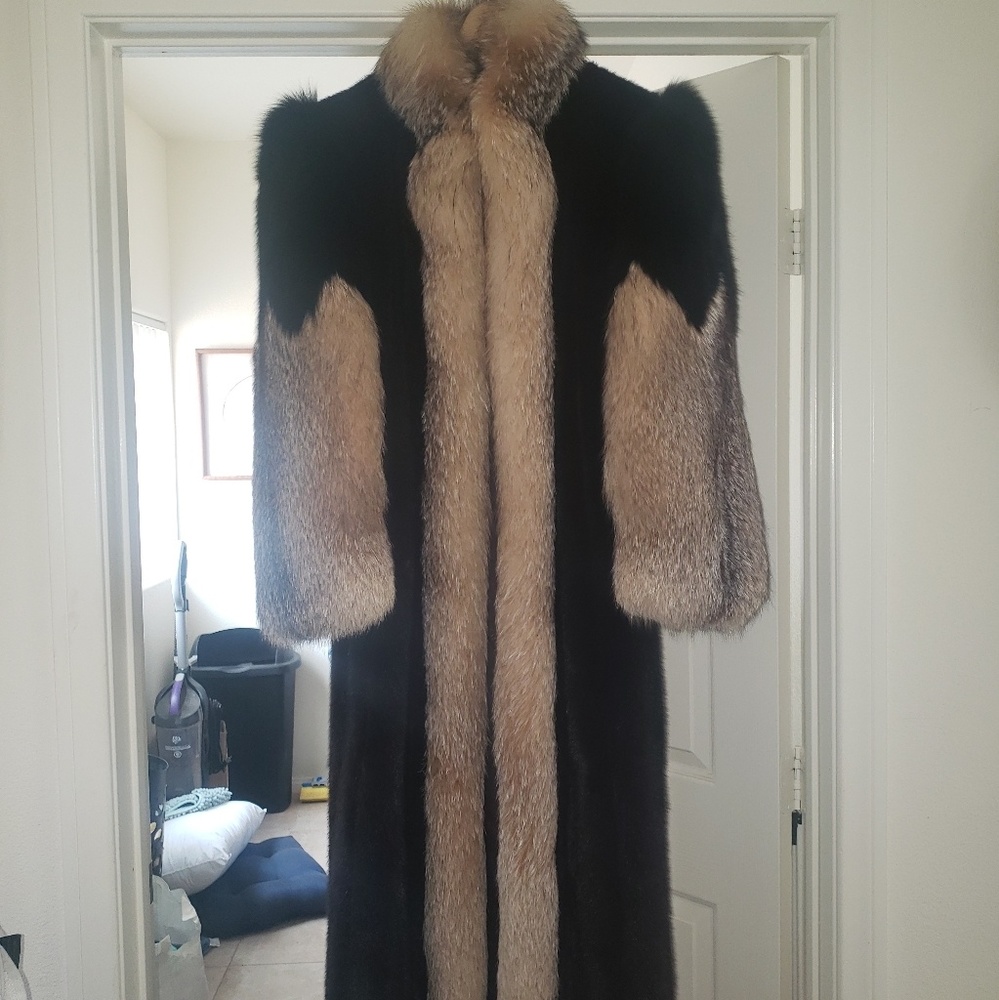 Mink fur coat